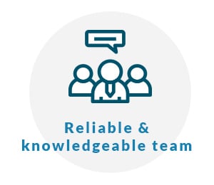 Reliable, Knowledgeable Team