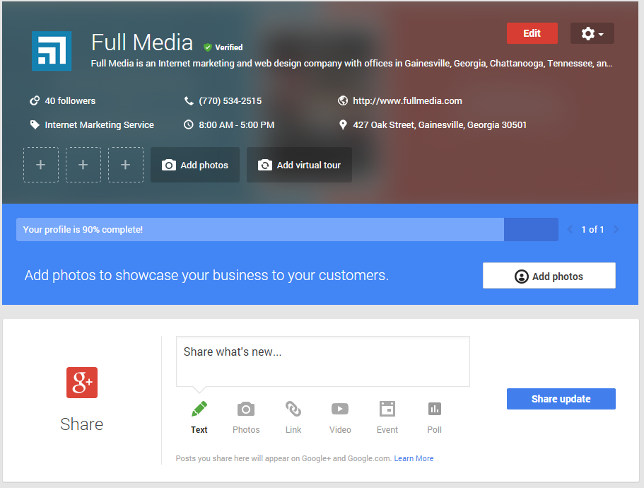 Full Media Google Plus 