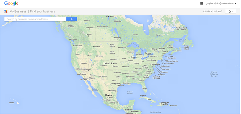 Google Maps page