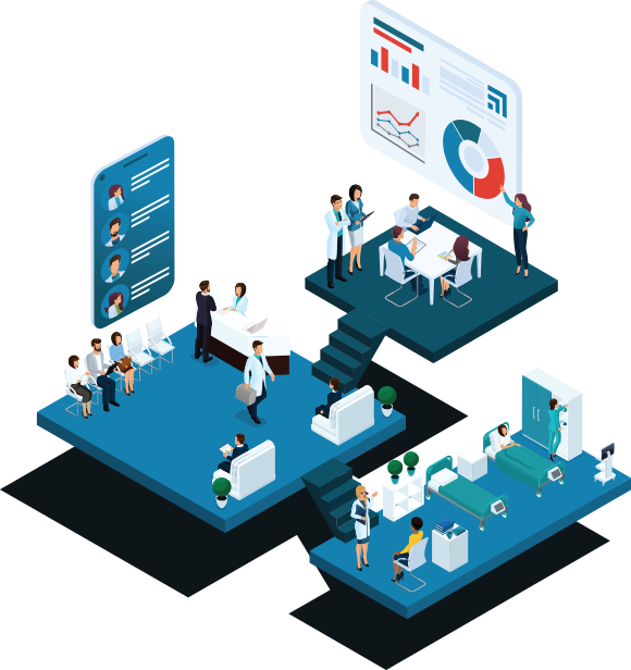 Isometric Graphc - Healthcare Marketing