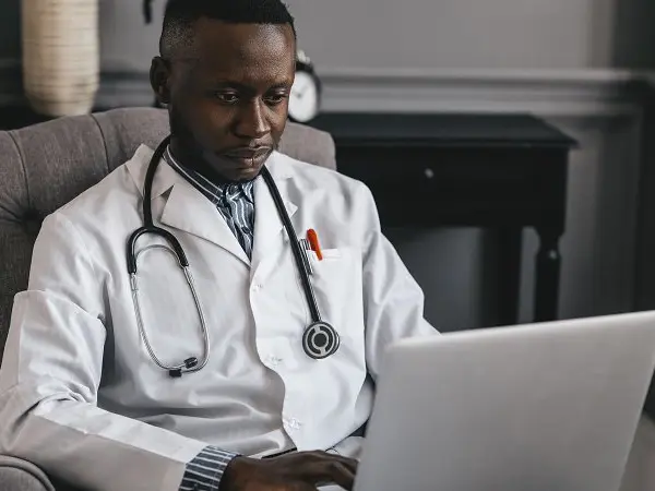 telemedicine visit with doctor