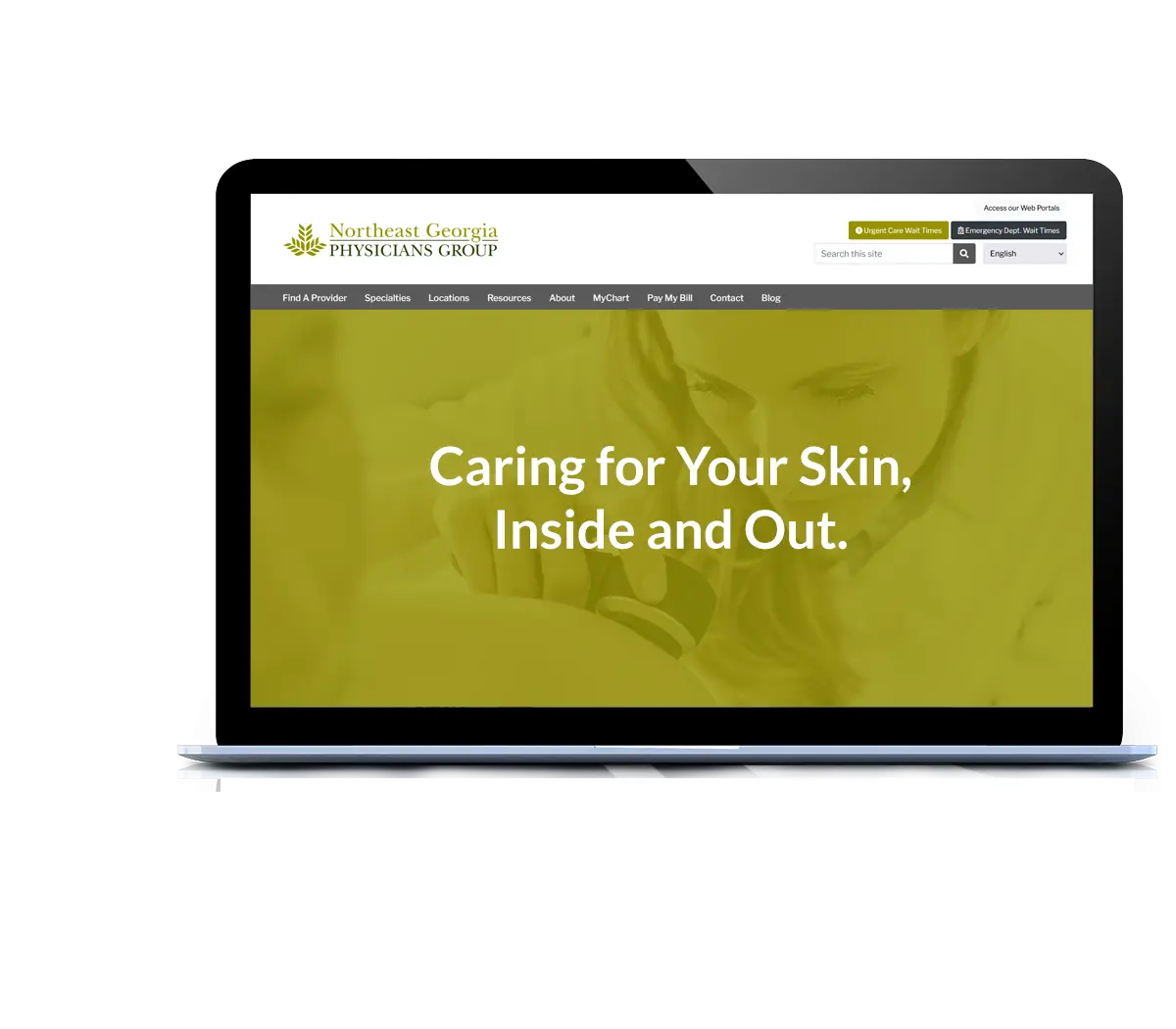 Dermatology Website Design Example Website