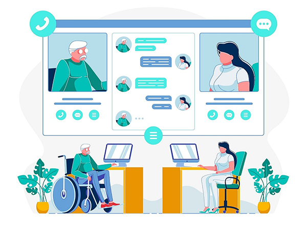 virtual doctor and patient interaction