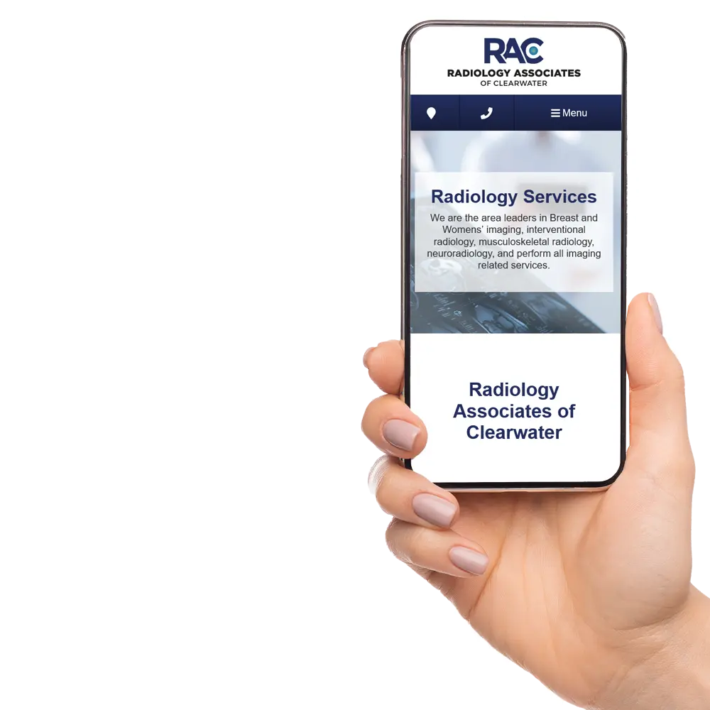 Radiologist Web Design Example Photo