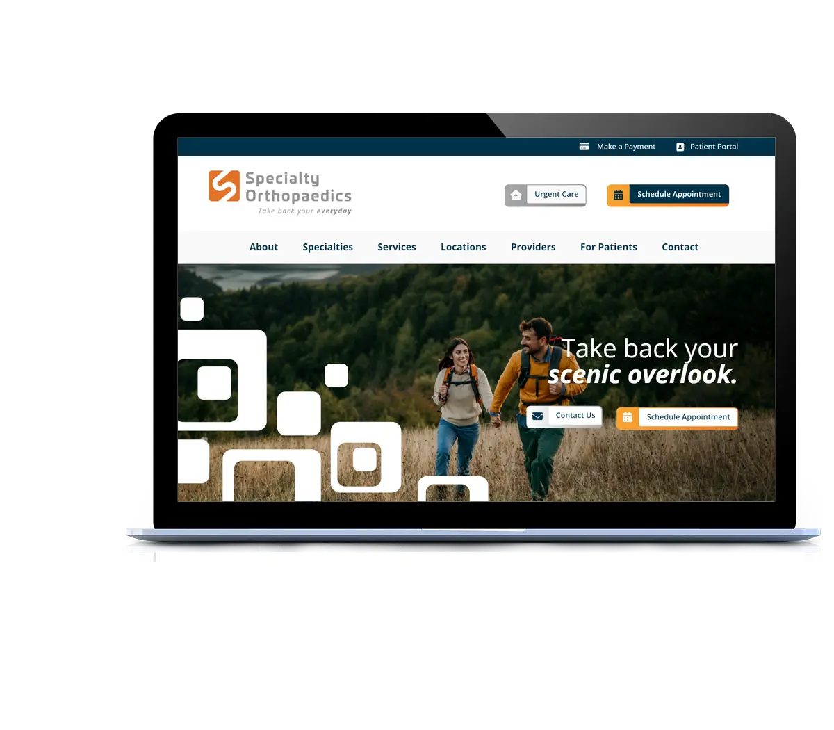 Orthopedic Websites Example - Specialty Orthopaedics