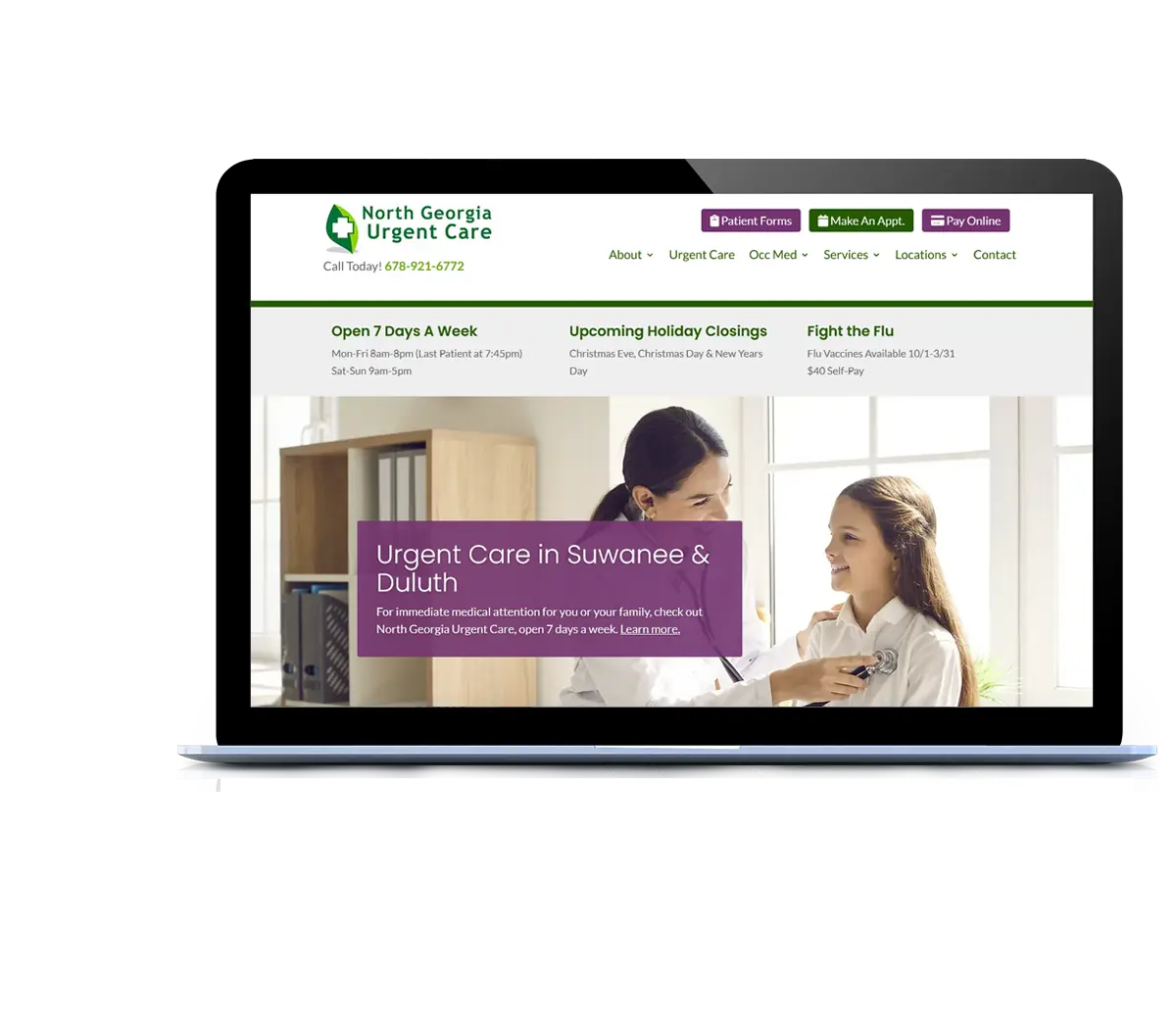 Website Design for Urgent Care